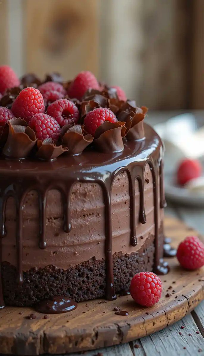zah78177's tweet image. Indulge in pure bliss with a slice of Chocolate Ganache Cake 🍫🍰! Rich, creamy, and oh-so-decadent – the perfect treat to satisfy your sweet tooth! 🤤✨ Ready to bake? #ChocolateLovers #CakeGoals #DessertDelight #BakingFun