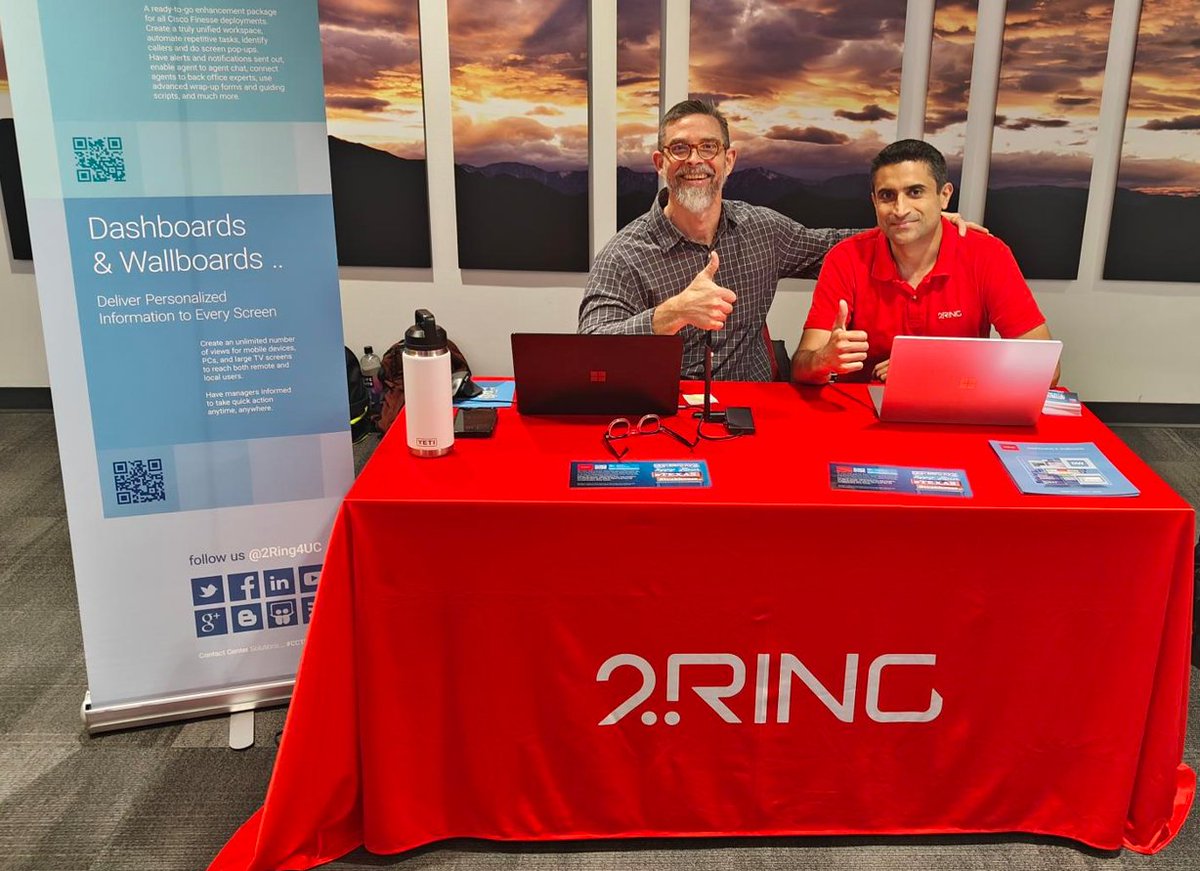 2RingCX's tweet image. We are super excited to be back in #RichardsonTX sponsoring the #WebexCC tech summit! If you&apos;re attending, come stop by our #2RingCX table to learn more about our #Dashboards &amp;amp; #Wallboards for #WxCC 🎉😀 We can&apos;t wait to catch up with everyone! #CiscoCC #CX