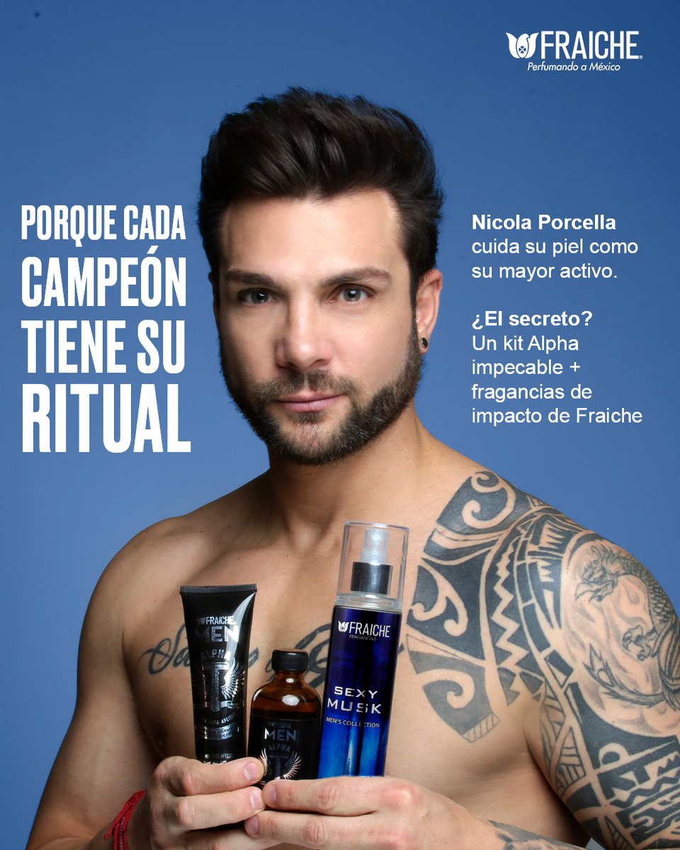 ¡Descubre el ritual de cuidado personal de Nicola con Fraiche! 💙📷 Un proceso sensual y lleno de elegancia que va más allá de la fragancia. 📷  
#NicolaXFraiche 
#Sensualidad 
#Fragancia
#FelizLunes