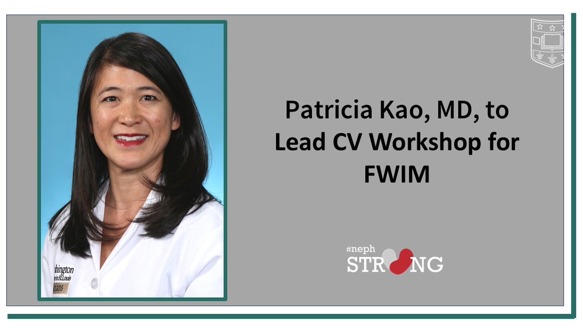 WashU Nephrology (@washunephrology) on Twitter photo Don't miss the <a href="/WashUMedFWIM/">WashU Medicine Future Workforce in Med (FWIM)</a> interactive workshop led by <a href="/kao_patricia/">Patricia Kao</a>, <a href="/WashUNephrology/">WashU Nephrology</a>, on "Preparing an Effective CV" this Wednesday, May 14, 2025. The workshop is open to all; dinner will be served. <a href="/WashUDeptMed/">WashU Medicine Department of Medicine</a> <a href="/washumedicine/">WashU Medicine</a> More info: nephrology.wustl.edu/patricia-kao-l… Don't miss the <a href="/WashUMedFWIM/">WashU Medicine Future Workforce in Med (FWIM)</a> interactive workshop led by <a href="/kao_patricia/">Patricia Kao</a>, <a href="/WashUNephrology/">WashU Nephrology</a>, on "Preparing an Effective CV" this Wednesday, May 14, 2025. The workshop is open to all; dinner will be served. <a href="/WashUDeptMed/">WashU Medicine Department of Medicine</a> <a href="/washumedicine/">WashU Medicine</a> More info: nephrology.wustl.edu/patricia-kao-l…