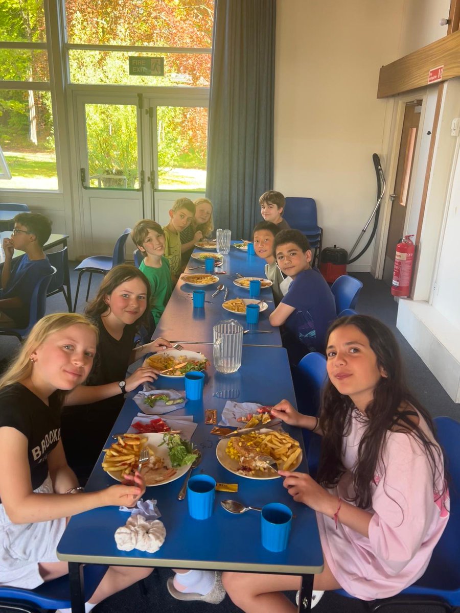 We've all enjoyed dinner and now we're getting ready for our first evening activity - a forest walk.