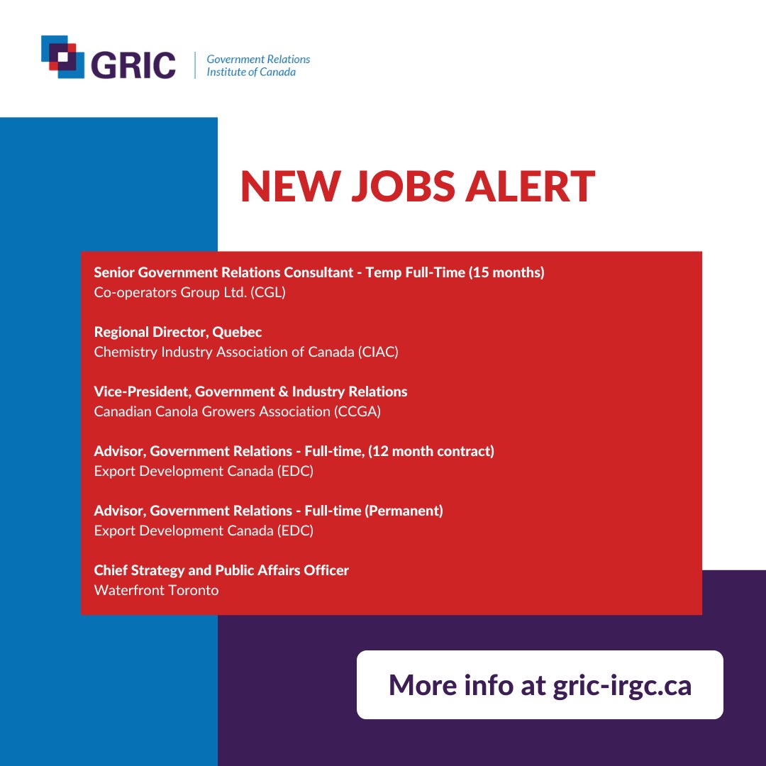 GRIC (@gric_irgc) on Twitter photo Check out these amazing #GR jobs at 👉gric-irgc.ca/resources/job-…
<a href="/_Cooperators/">Co-operators</a>
<a href="/ChemistryCanada/">CIAC</a>
<a href="/ccga_ca/">CCGA_ca</a>
<a href="/ExportDevCanada/">EDC</a>
<a href="/WaterfrontTO/">Waterfront Toronto</a> Check out these amazing #GR jobs at 👉gric-irgc.ca/resources/job-…
<a href="/_Cooperators/">Co-operators</a>
<a href="/ChemistryCanada/">CIAC</a>
<a href="/ccga_ca/">CCGA_ca</a>
<a href="/ExportDevCanada/">EDC</a>
<a href="/WaterfrontTO/">Waterfront Toronto</a>