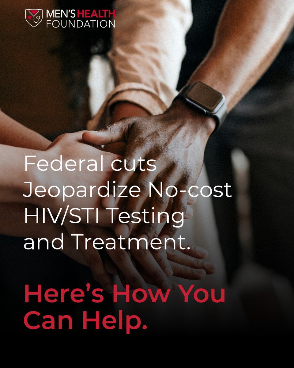 Starting June 1, we will no longer be able to provide critical no-cost HIV/STI testing and treatment for uninsured individuals. But together, we can fight back.

Learn how you can donate at menshealthfound.org/learnandtakeac…
