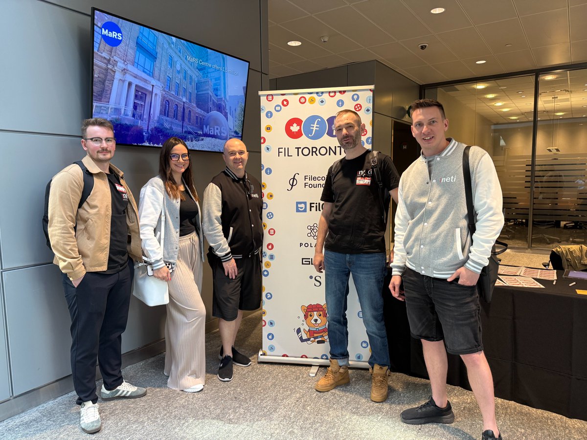 Proud to support our client @Fidl at the Filecoin-Community Event during #FilecoinDevSummit - our 2nd year in a row as a partner, this time all the way in Toronto! 🌍
Grateful to be part of the journey.
#Neti #Fidl #Filecoin #Web3 #Blockchain #OrbitCommunity
