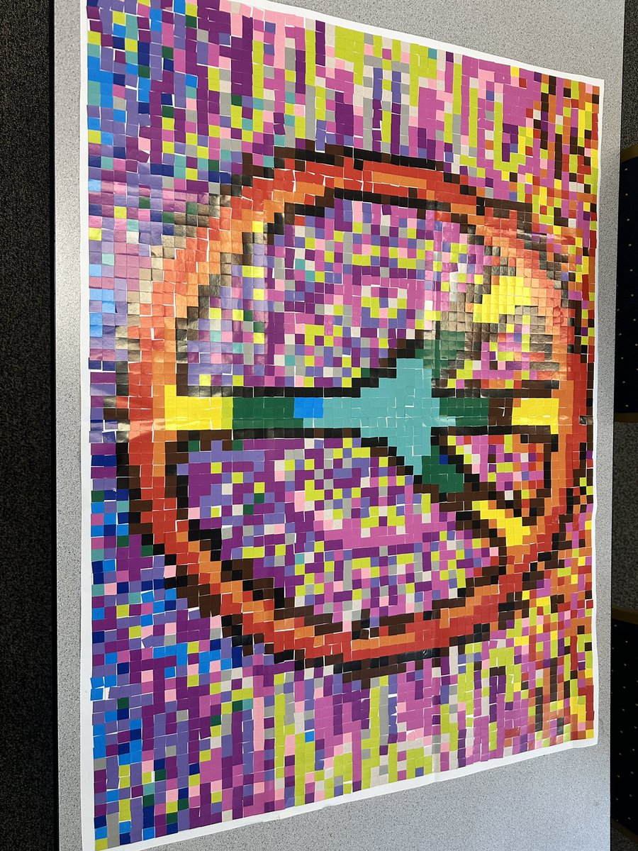 It took almost the entire year, but our students worked together and finally finished this beautiful <a href="/byStickTogether/">Demco StickTogether</a> poster ☮️ Thanks, again, <a href="/LaVergneLibrary/">LHS Library Media Center</a>!! 😊