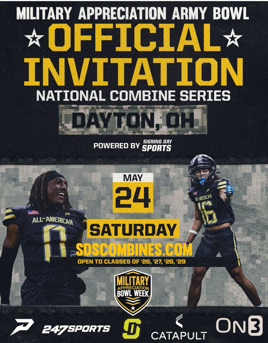 Dalton Flannery 2026 (@flannerydalton) on Twitter photo Thank you <a href="/JJKilgore_SDS/">JJ Kilgore</a> for the invite to the Military Appreciation Army Bowl National Combine Series! I appreciate it! Thank you <a href="/JJKilgore_SDS/">JJ Kilgore</a> for the invite to the Military Appreciation Army Bowl National Combine Series! I appreciate it!