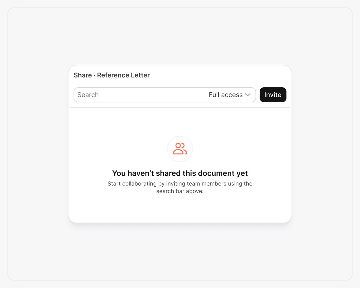 One click away from collaboration 📄

Empty state designed for <a href="/joinhumanlot/">Humanlot</a> Document Module