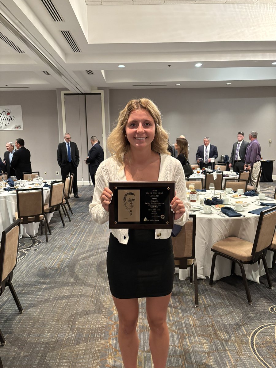 Congratulations to Ashley Economopoulos! 2025 John Travers Award Female Winner!!