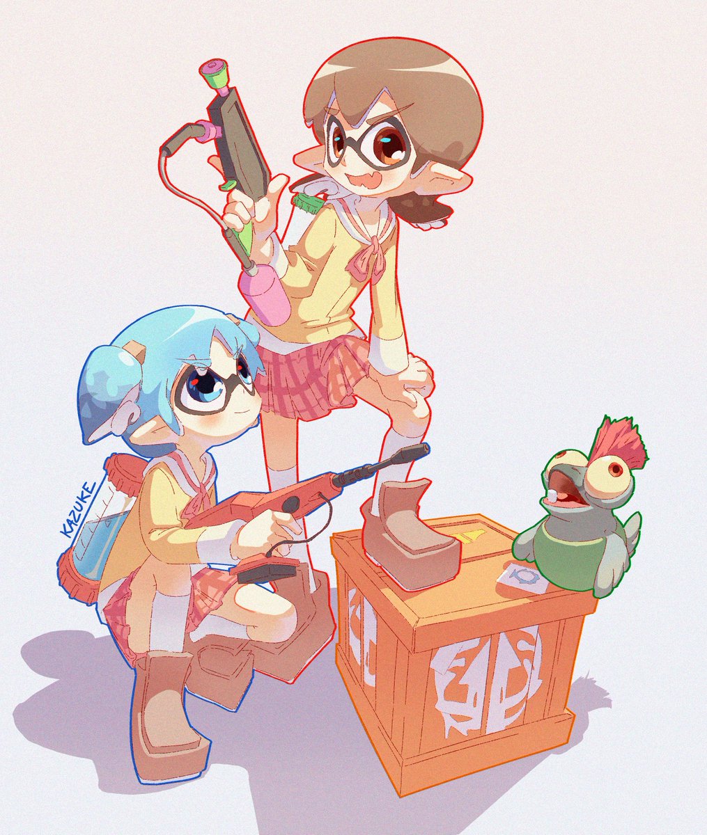 Nichijou X Splatoon 🦑 (commission work)