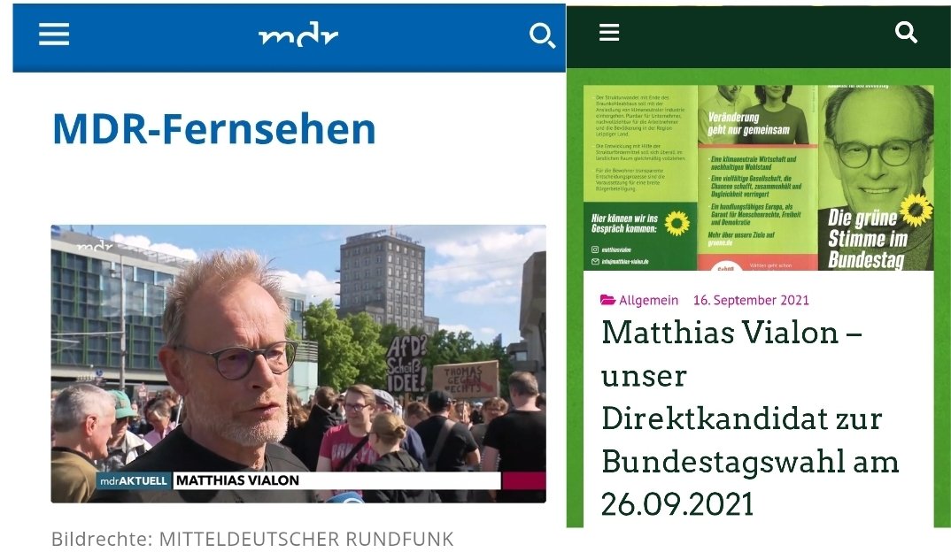 OERRBlog's tweet photo. Der vom MDR bei der Demo für ein AFD-Verbot in Leipzig interviewte Demonstrant ist Grünen Politiker. #OerrBlog https://t.co/RO2a0mC4RG