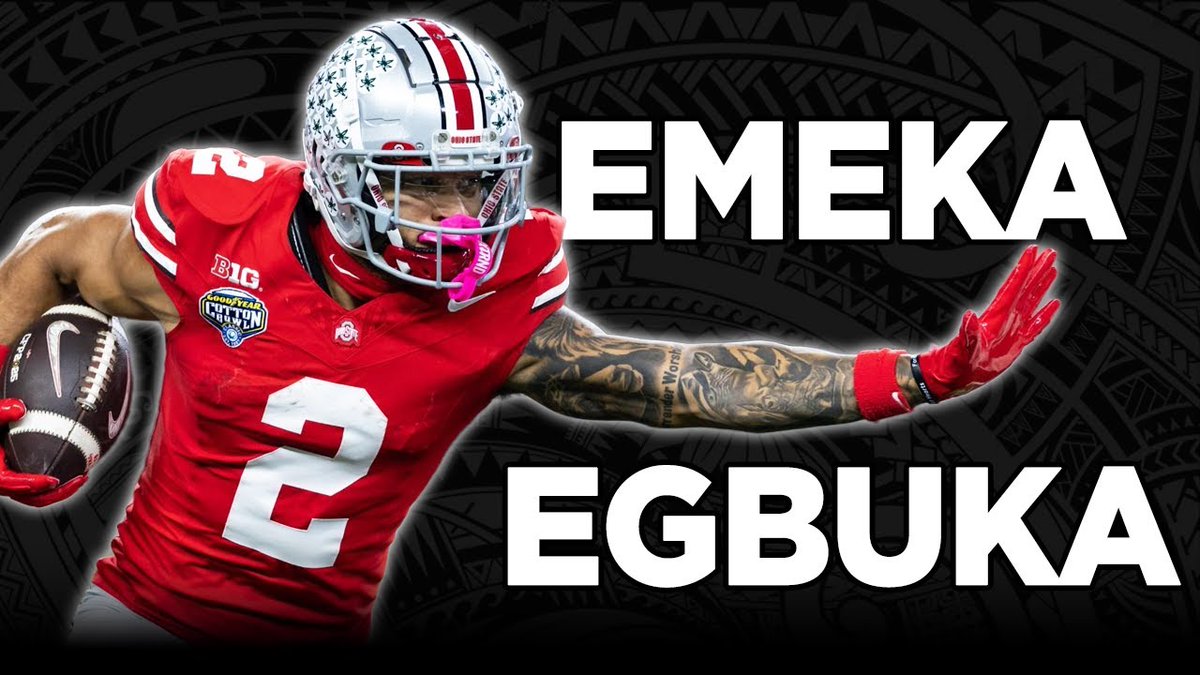 Matt Harmon (@mattharmon_byb) on Twitter photo Next video up in our WR landing spot series: Emeka Egbuka to the Tampa Bay Buccaneers đź‘€
This was one of the bigger surprises in Round 1 of the NFL Draft but Egbuka was one of my favorite WRs in the class.
<a href="/JamesDKoh/">James D Koh</a> and I dive into where he might fit in this WR room if Next video up in our WR landing spot series: Emeka Egbuka to the Tampa Bay Buccaneers đź‘€
This was one of the bigger surprises in Round 1 of the NFL Draft but Egbuka was one of my favorite WRs in the class.
<a href="/JamesDKoh/">James D Koh</a> and I dive into where he might fit in this WR room if