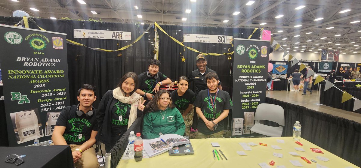 carlosrobotics's tweet image. Congratulations to @STAGinPG and JROTC VRC teams for representing at the 2025 VEX Robotics World Championship in Dallas! Competing on such a prestigious stage is a testament to your skills and teamwork. Well done! 🤖🏅
@DallasisdSTEM @TeamDallasISD @dallasschools