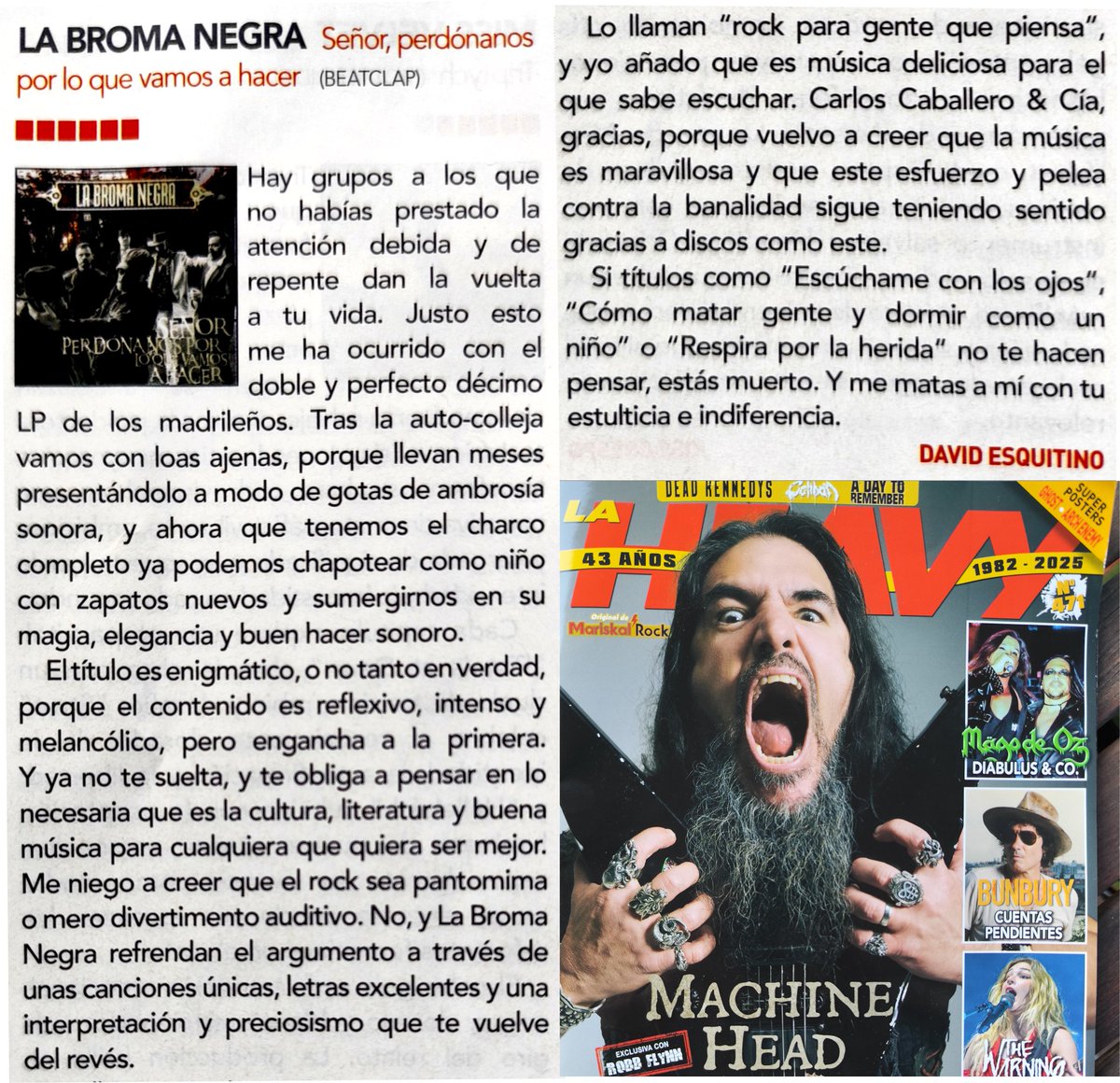 La Broma Negra (@labromanegra) on Twitter photo Han puntuado con la máxima nota el nuevo álbum en la Heavy de mayo; corre al kiosko tienda.mariskalrock.com/producto/la-he… <a href="/mariskalrock/">mariskalrock</a> Han puntuado con la máxima nota el nuevo álbum en la Heavy de mayo; corre al kiosko tienda.mariskalrock.com/producto/la-he… <a href="/mariskalrock/">mariskalrock</a>