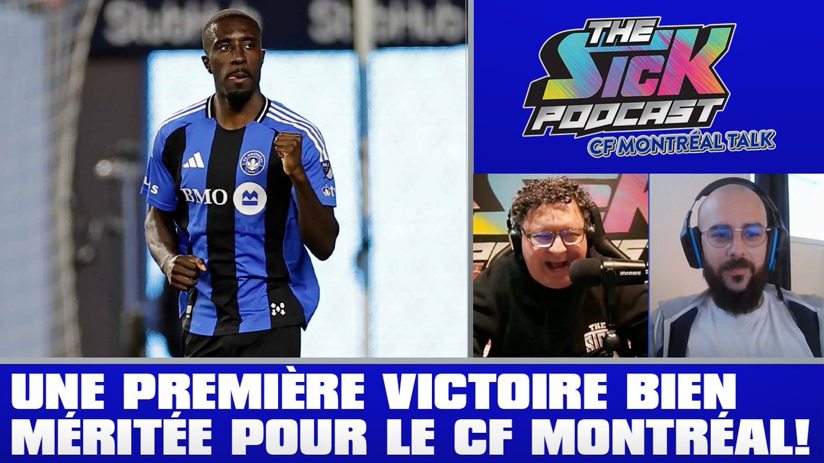🚨Nouvel Épisode🚨

@tonymarinaro et @k_nieto_ discutent:

🔵Première victoire de la saison
🔵Loin d’un match parfait
🔵Owusu fait taire les critiques
🔵&amp; plus encore!

Épisode complet👇
Regarder: youtube.com/live/3pv7SZkoN…
Écouter: traffic.megaphone.fm/SICMED87715887…

#CFMTL #thesickpodcast