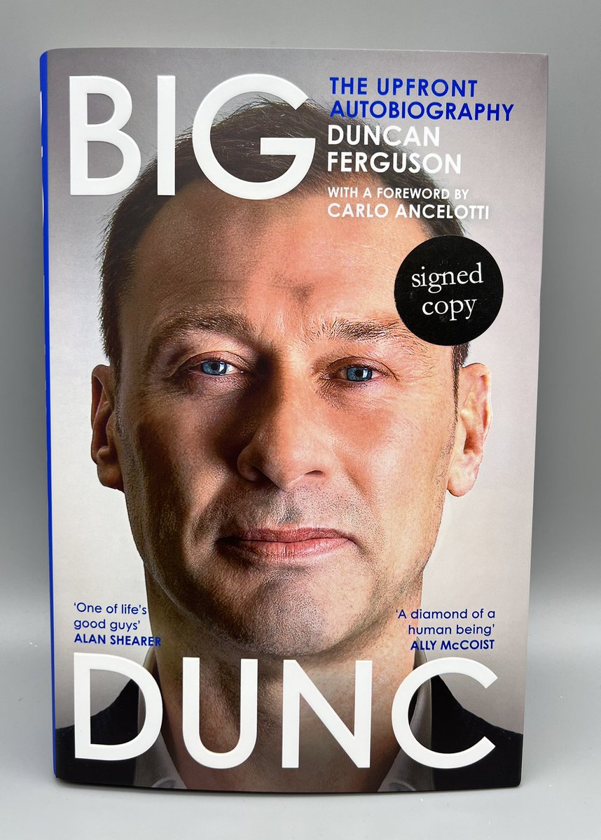 Victoria Bookshop (@victoria_books) on Twitter photo ๐จBACK IN STOCK๐จ
We have #signed copies of
#BigDunc By Duncan Ferguson
<a href="/centurybooksuk/">Century Publishing</a>
Order your copy โก๏ธ
ebay.us/m/YJxl9O
Free Delivery ๐ ๐ฆ
The brutally honest, riotously entertaining story of the much-loved Everton legend and iconic Premier League bad boy
โฝ๏ธโฝ๏ธ ๐จBACK IN STOCK๐จ
We have #signed copies of
#BigDunc By Duncan Ferguson
<a href="/centurybooksuk/">Century Publishing</a>
Order your copy โก๏ธ
ebay.us/m/YJxl9O
Free Delivery ๐ ๐ฆ
The brutally honest, riotously entertaining story of the much-loved Everton legend and iconic Premier League bad boy
โฝ๏ธโฝ๏ธ