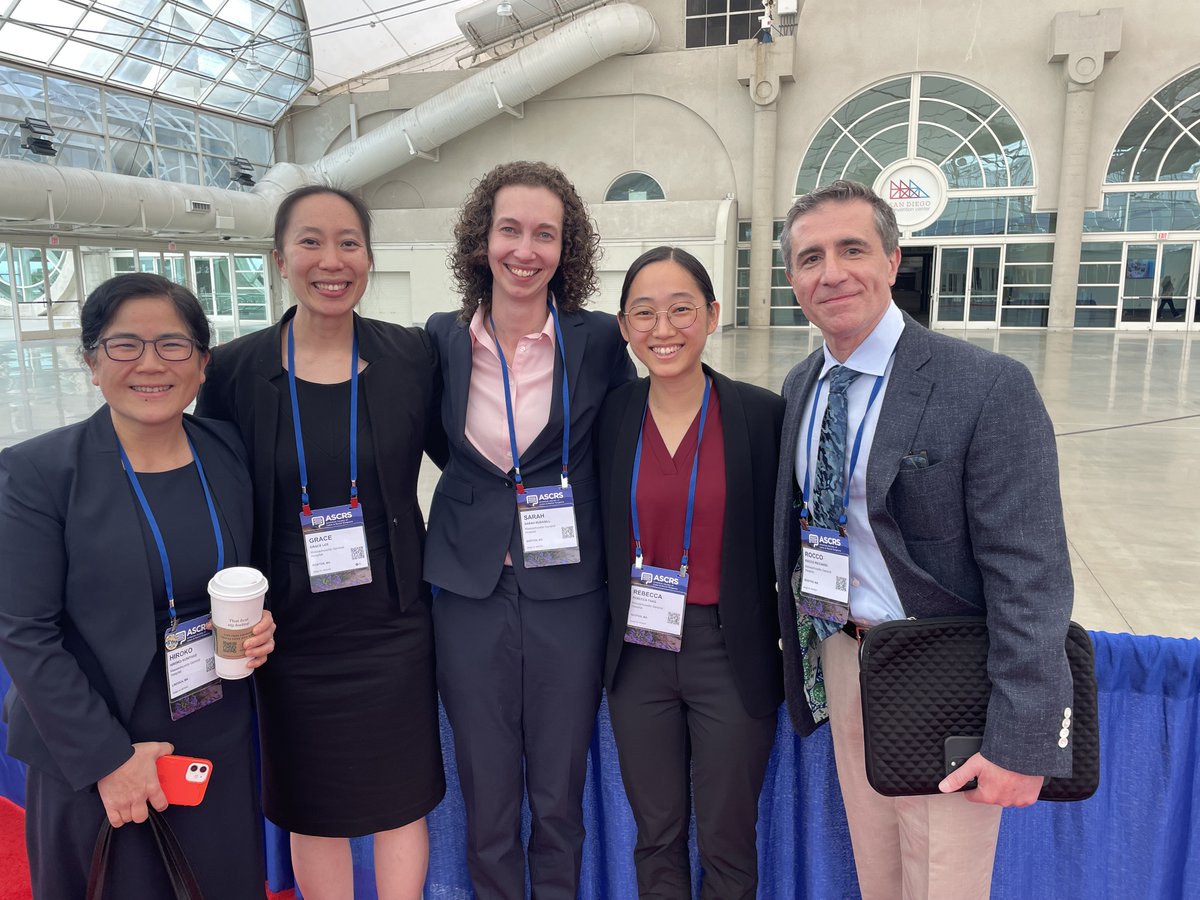 MGHColorectalSurgery (@mghcolosurgery) on Twitter photo So proud to represent MGH Colorectal Surgery at #ASCRS25! Our residents making us look good <a href="/MGHSurgery/">Mass General Surgery</a> <a href="/LilianaBordei/">Liliana Bordeianou, MD, FACS, FASCRS</a> <a href="/rocco_ricciardi/">Rocco Ricciardi</a> <a href="/Grace_C_Lee_MD/">GraceLee</a> <a href="/Sarah_Rudasill/">Sarah Rudasill</a> So proud to represent MGH Colorectal Surgery at #ASCRS25! Our residents making us look good <a href="/MGHSurgery/">Mass General Surgery</a> <a href="/LilianaBordei/">Liliana Bordeianou, MD, FACS, FASCRS</a> <a href="/rocco_ricciardi/">Rocco Ricciardi</a> <a href="/Grace_C_Lee_MD/">GraceLee</a> <a href="/Sarah_Rudasill/">Sarah Rudasill</a>