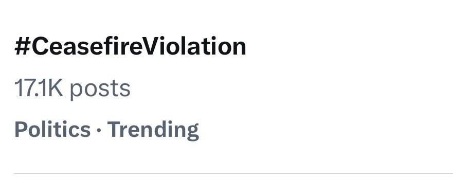 Trending on 1 🚨

Any Main Media Covering this ? 🤫

Where is Chacha #Trump the Mediator??

#CeasefireViolation #Modiji