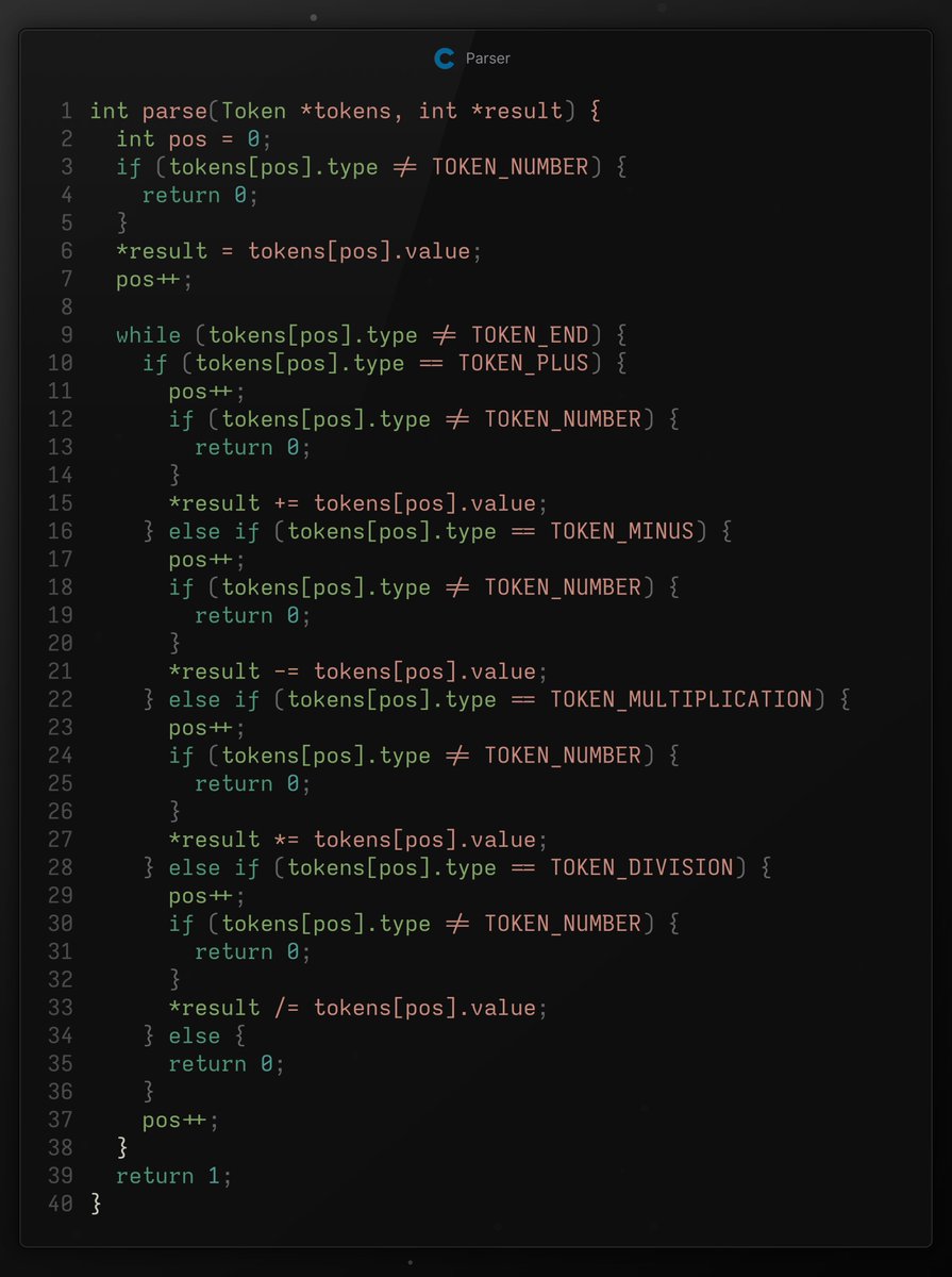 _trish_xD's tweet image. Build your own arithmetic expression compiler in C

- tokenizes expressions (lexical analysis)
- parses and evaluates simple math expressions
- generates assembly-like code output
- demonstrates core compiler construction principles

source code: github.com/dexter-xD/proj…