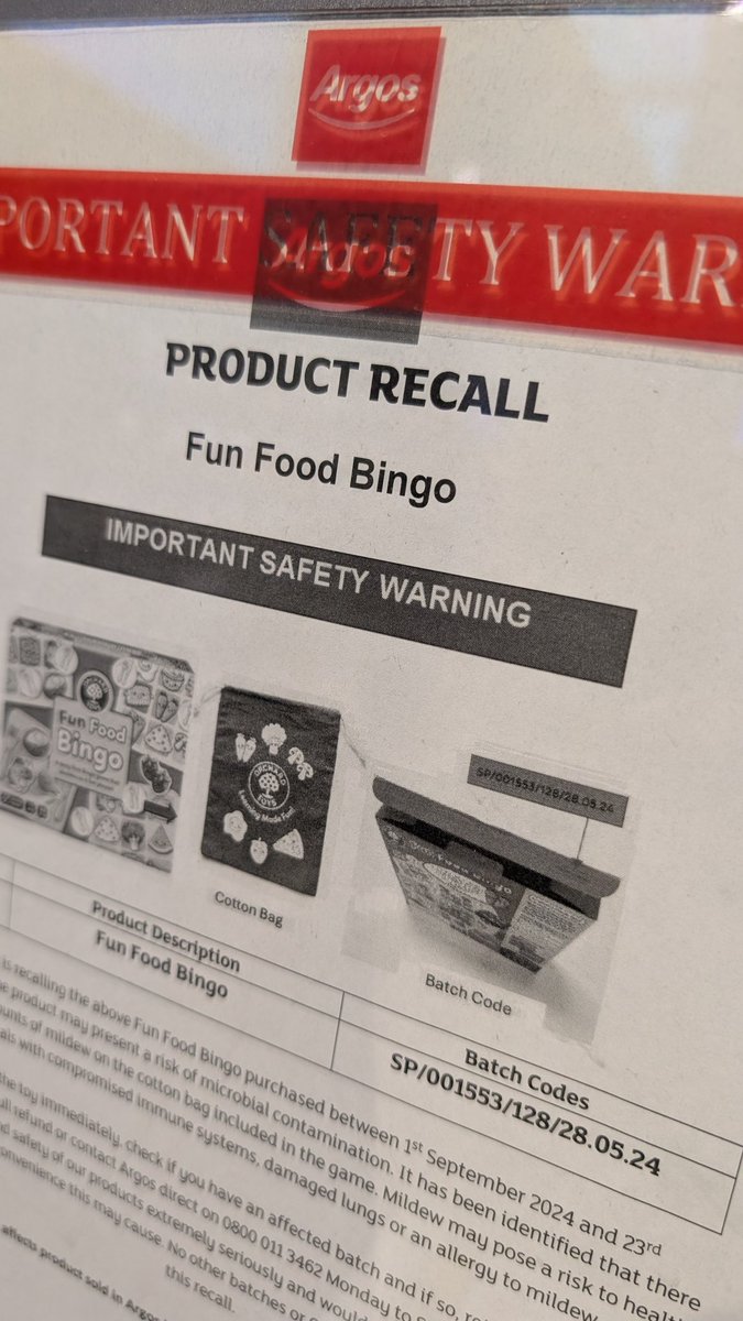 "Microbial contamination" definitely adds some additional risk to Fun Food Bingo