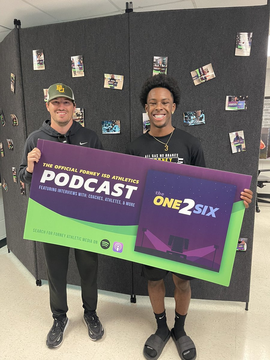 ForneyAthletics's tweet image. Today in ‘The Pod” we had a 400M ….
District Champion ✅ 
Area Champion ✅ 
Regional Champion ✅ 
State Qualifier ✅ 
AND he’s a 3 sport athlete 💫 
@TrackForney @Forney_Rabbits @CoachFleen @FootballForney @FHSCoachH @CoachHelzer