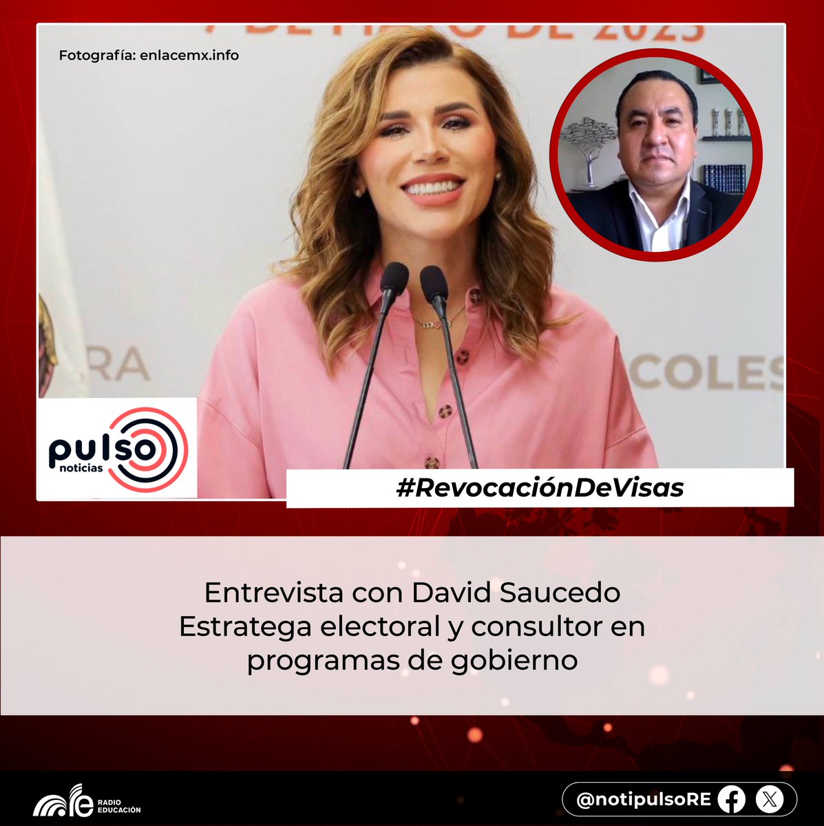 Pulso Noticias de Radio Educación (@notipulsore) on Twitter photo "Washington endurece postura ante narcopolítica en con #RevocaciónDeVisas por sospechas de financiamiento ilícito y crimen organizado"
🎙<a href="/David_Saucedo_/">David Saucedo</a> explica que EE. UU. revoca visas sin sentencia, usando inteligencia para presionar a élites
▶️e-radio.edu.mx/Noticiarios-pu… "Washington endurece postura ante narcopolítica en con #RevocaciónDeVisas por sospechas de financiamiento ilícito y crimen organizado"
🎙<a href="/David_Saucedo_/">David Saucedo</a> explica que EE. UU. revoca visas sin sentencia, usando inteligencia para presionar a élites
▶️e-radio.edu.mx/Noticiarios-pu…