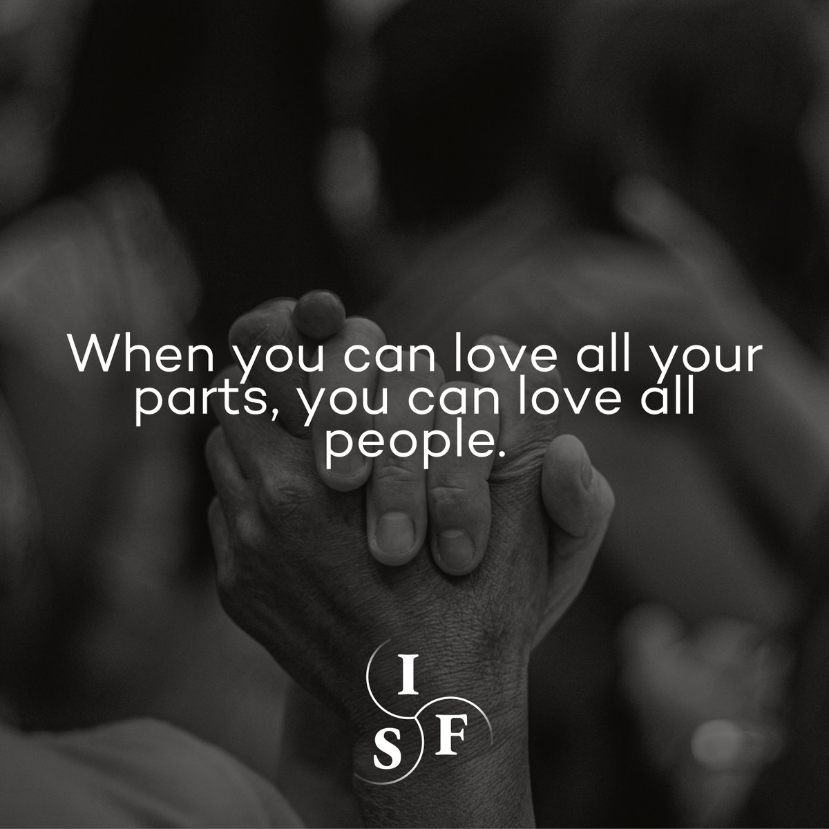 When you can love all your parts, you can love all people.
Learn more: hubs.ly/Q03m4mB90
Purchase Books: hubs.ly/Q03m4tDC0
#internalfamilysystems