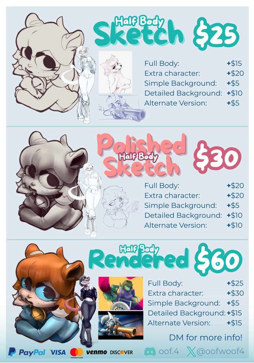 💙Commissions OPEN!!!💙(finally...)
If you have any questions, feel free to DM me!