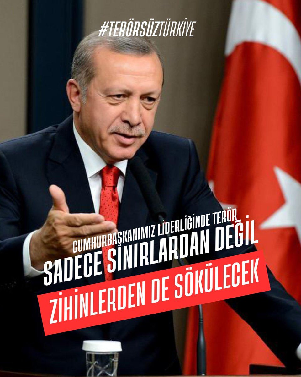 NigarKoca0666's tweet photo. #TerörsüzTürkiye
CUMHURBAŞKANIMIZ LİDERLİĞİNDE TERÖR 
SADECE SINIRLARDAN DEĞİL 
ZİHİNLERDEN DE SÖKÜLECEK https://t.co/6YJUhZu38r