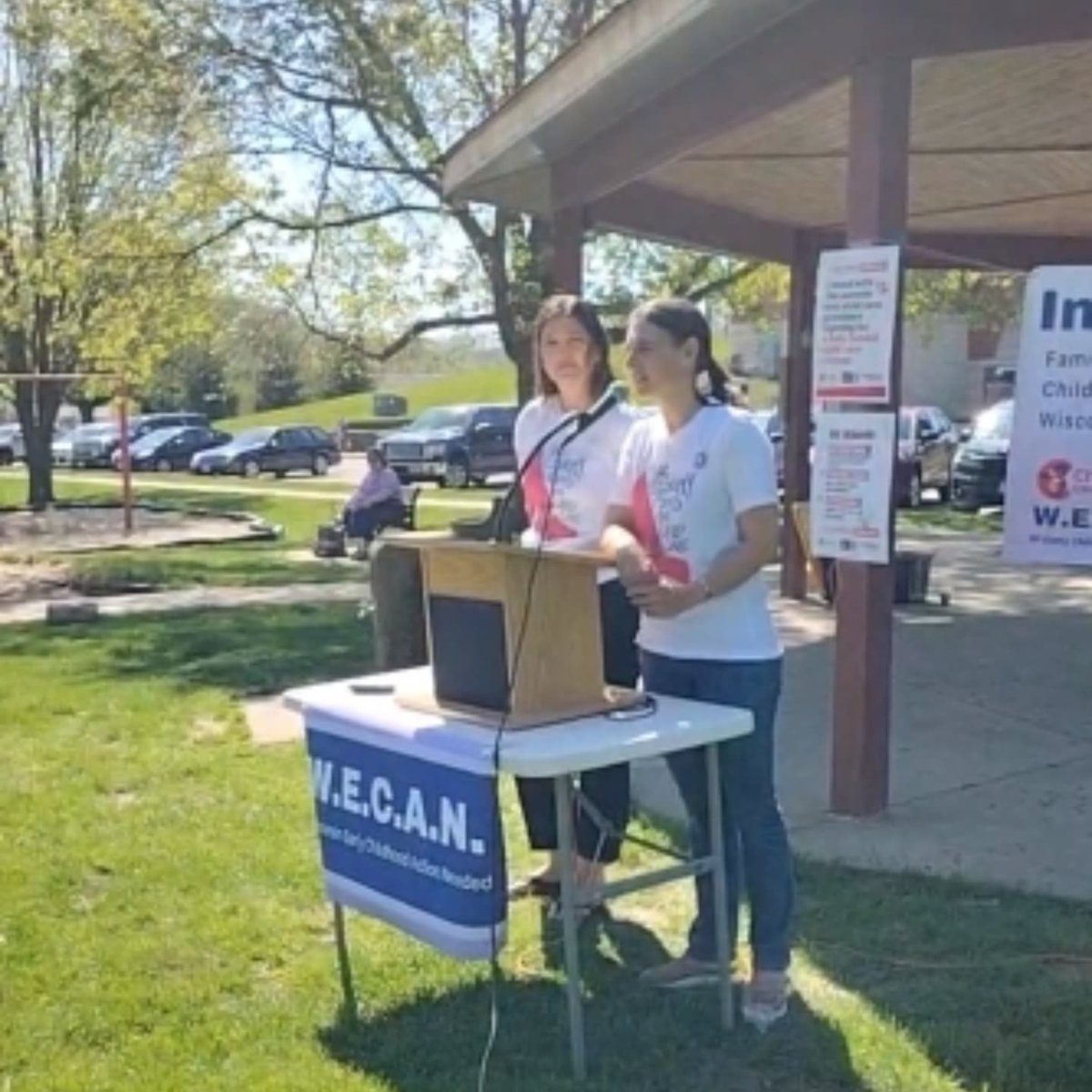 Corrine Hendrickson of Corrine's Little Explorers joined fellow family child care educators, parents, and community members to lead a Day Without Child Care Rally in Wisconsin. Together, they raised their voices for fair wages, accessible care, and a brighter future for #FCC