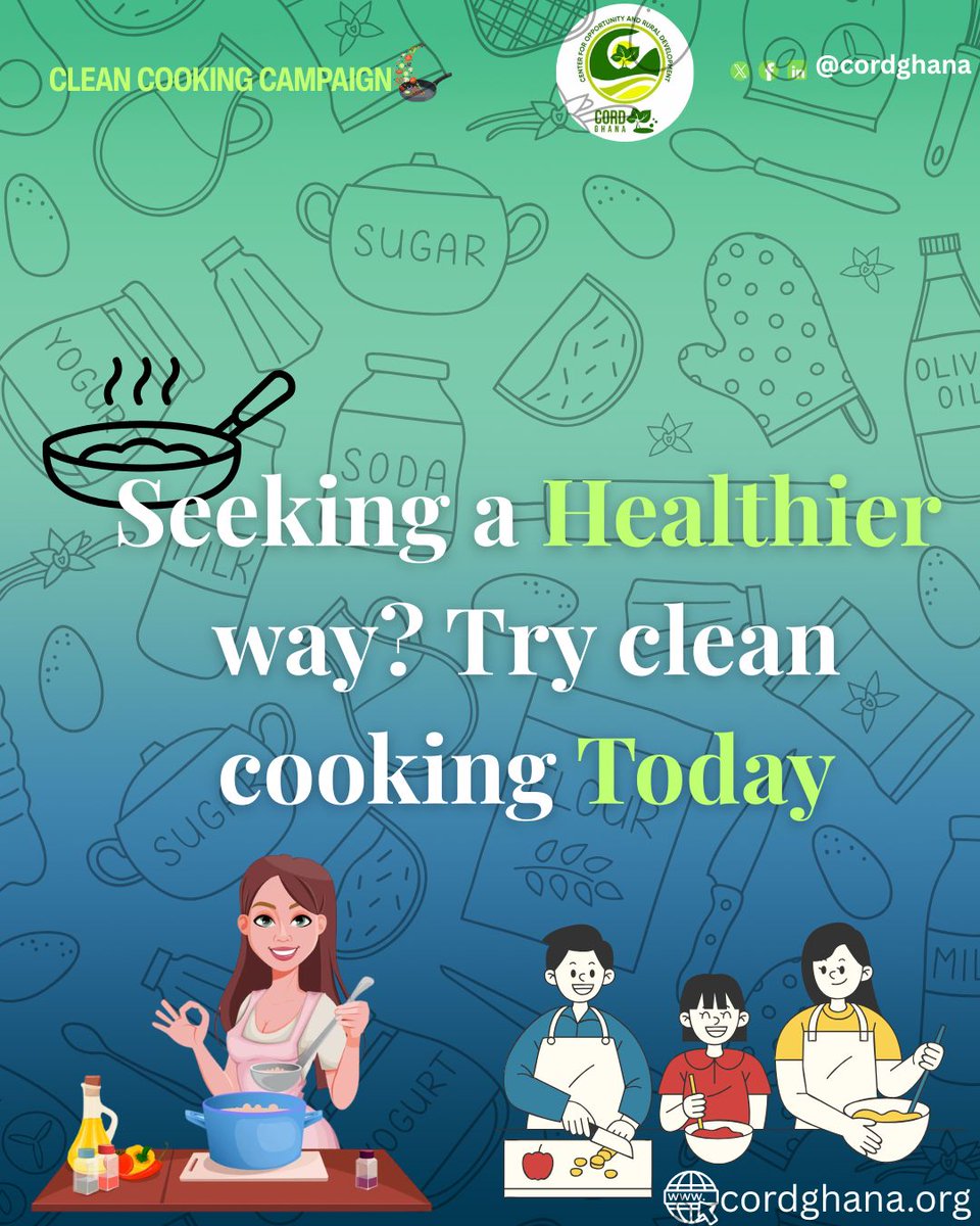 cordghana's tweet photo. Clean Cooking is efficient .
Clean Cooking is healthy.
Choose Clean Cooking now .
#CleanCookingIsSafe
#CleanCookingNow
#CORDGhana https://t.co/mcvkEHevoD