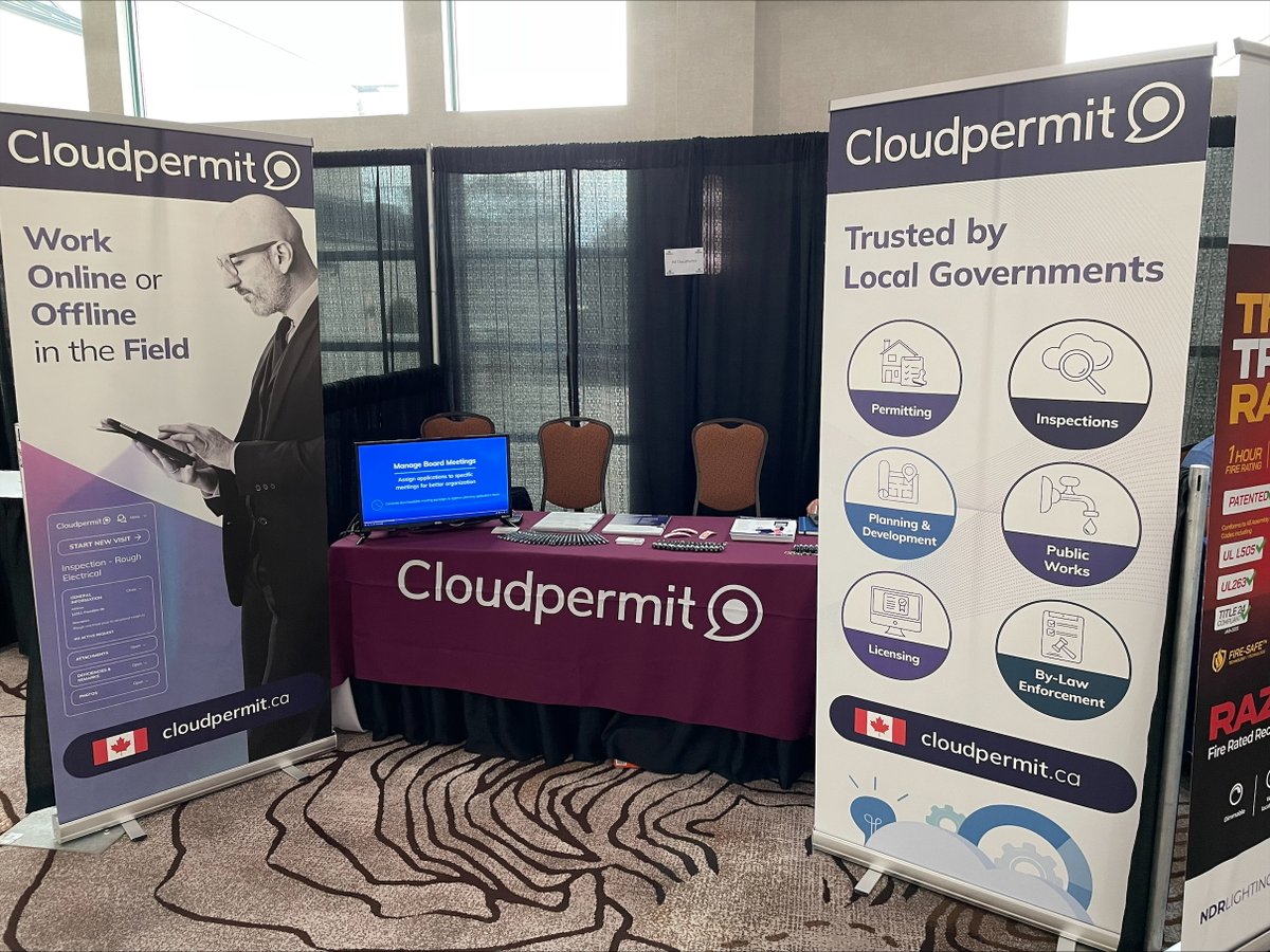 It’s a great Monday at #BOABC2025 in Kelowna, B.C ☀️
Stop by Booth 4 to see how Cloudpermit is making building permitting smarter, simpler &amp; digital-first for local government.​ 

#BuildingSafety #GovTech #LocalGovernment