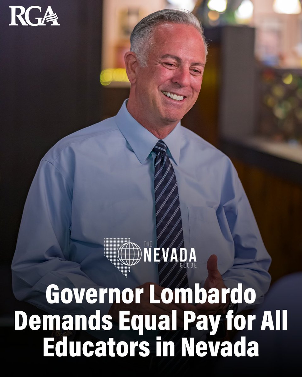 The RGA (@gopgovs) on Twitter photo .<a href="/JosephMLombardo/">Governor Joe Lombardo</a> is fighting to raise salaries for ALL teachers - no matter which school they teach in. .<a href="/JosephMLombardo/">Governor Joe Lombardo</a> is fighting to raise salaries for ALL teachers - no matter which school they teach in.