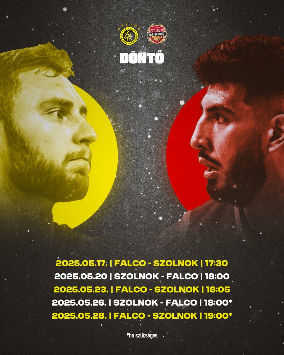 Falco-Vulcano Energia KC Szombathely (@falco_kc) on Twitter photo ÍME A FINÁLÉ MENETRENDJE‼️
Szombaton kezdődik a Szolnok elleni döntő, 17:30-kor feldobás! MINDENKI AZ ARÉNÁBA! 💛🖤
Mentsd el! ✅
#FalcoKC #együtt #family ÍME A FINÁLÉ MENETRENDJE‼️
Szombaton kezdődik a Szolnok elleni döntő, 17:30-kor feldobás! MINDENKI AZ ARÉNÁBA! 💛🖤
Mentsd el! ✅
#FalcoKC #együtt #family