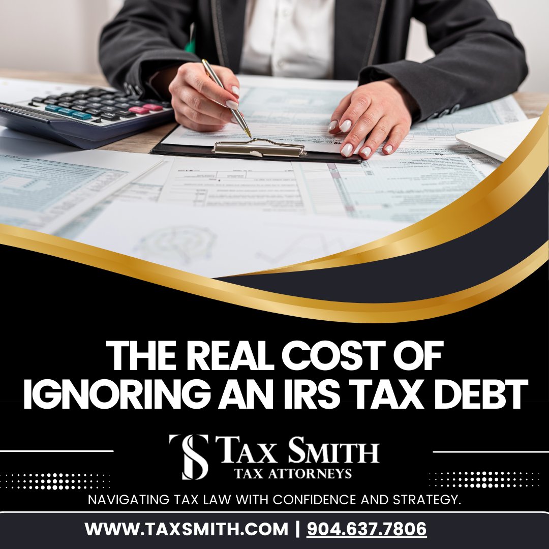 TaxSmithLaw's tweet image. Ignoring IRS tax debt? Think again! 🚨 They have 10 years to collect:  
✔️ Daily interest &amp;amp; penalties  
✔️ Wage garnishments, liens, levies  
✔️ Asset seizures  

💡 Get help now: 🔗 taxsmith.com/tax-problems/  
#TaxDebt #IRSCollections #TaxRelief