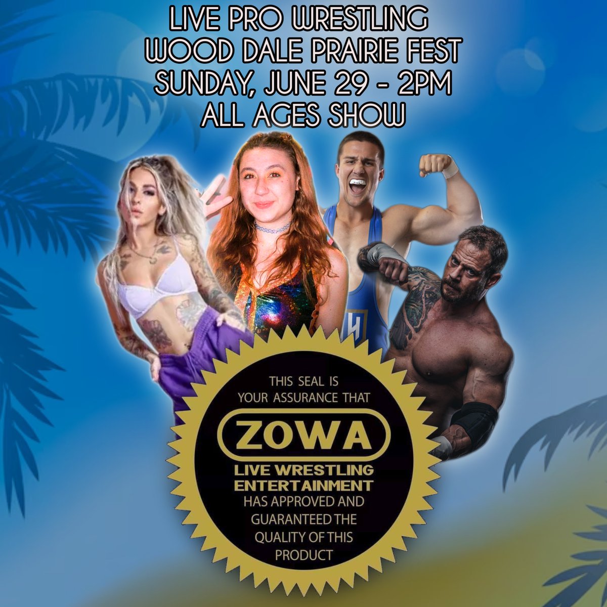 ZOWA's annual trek to the Chicagoland area will be on Sunday, June 29 at Wood Dale Prairie Fest!