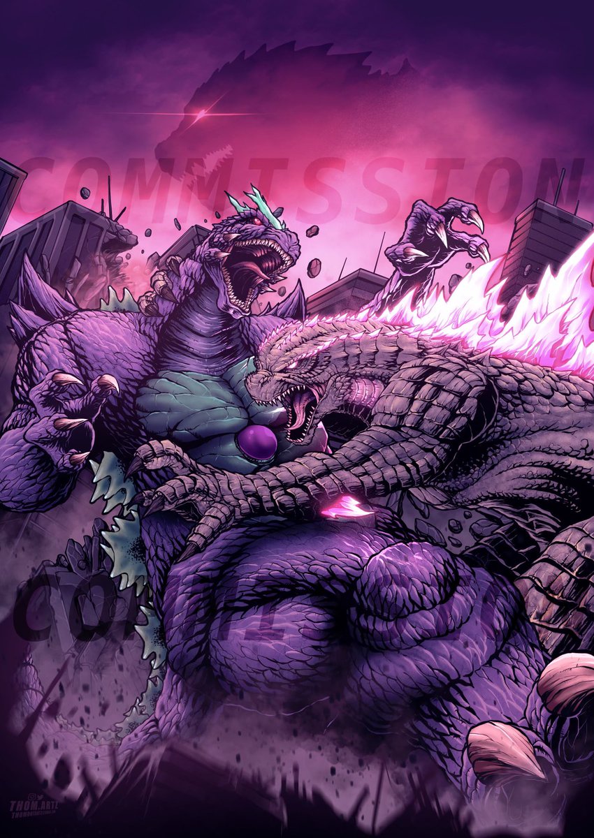Really fun Super Godzilla vs. Godzilla Evolved piece I just finished !