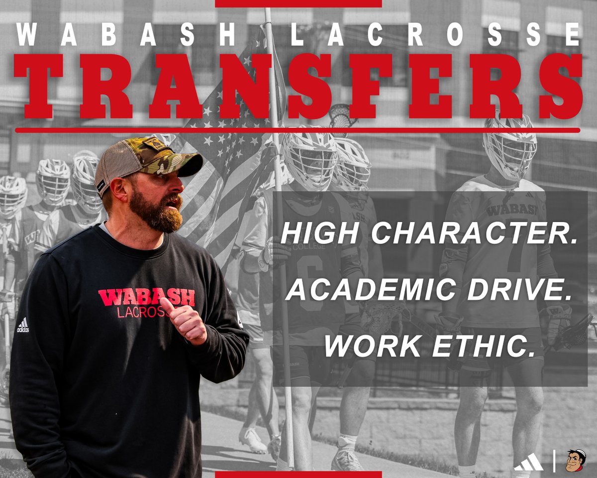We are now accepting transfer applications ❗

If you are looking for a new home and think that Wabash may be a good fit, reach out and let our staff know.

Direct any interest to Head Coach, Chris Burke, or Assistant Coach, Nate Webber.

#WAF | #TheRightWay | #TheBrotherhood