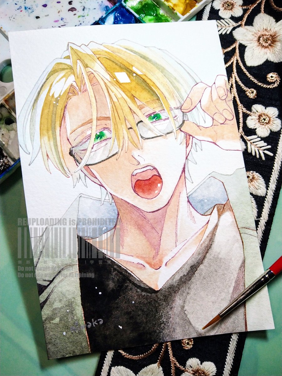 🟢🟩💚🌿🍏♎ #水彩