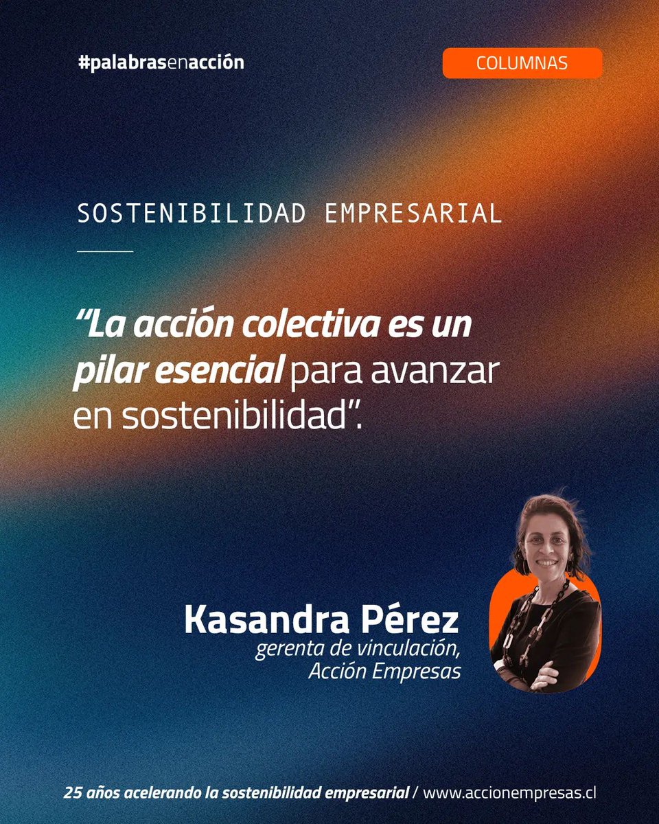 🔊 Compartimos la columna “La sostenibilidad se construye en red”, escrita por Kasandra Pérez Álvarez, nuestra gerenta de Vinculación, para nuestro espacio #PalabrasEnAcción.
👉 Lee la columna completa: f.mtr.cool/mzsikrtzqj