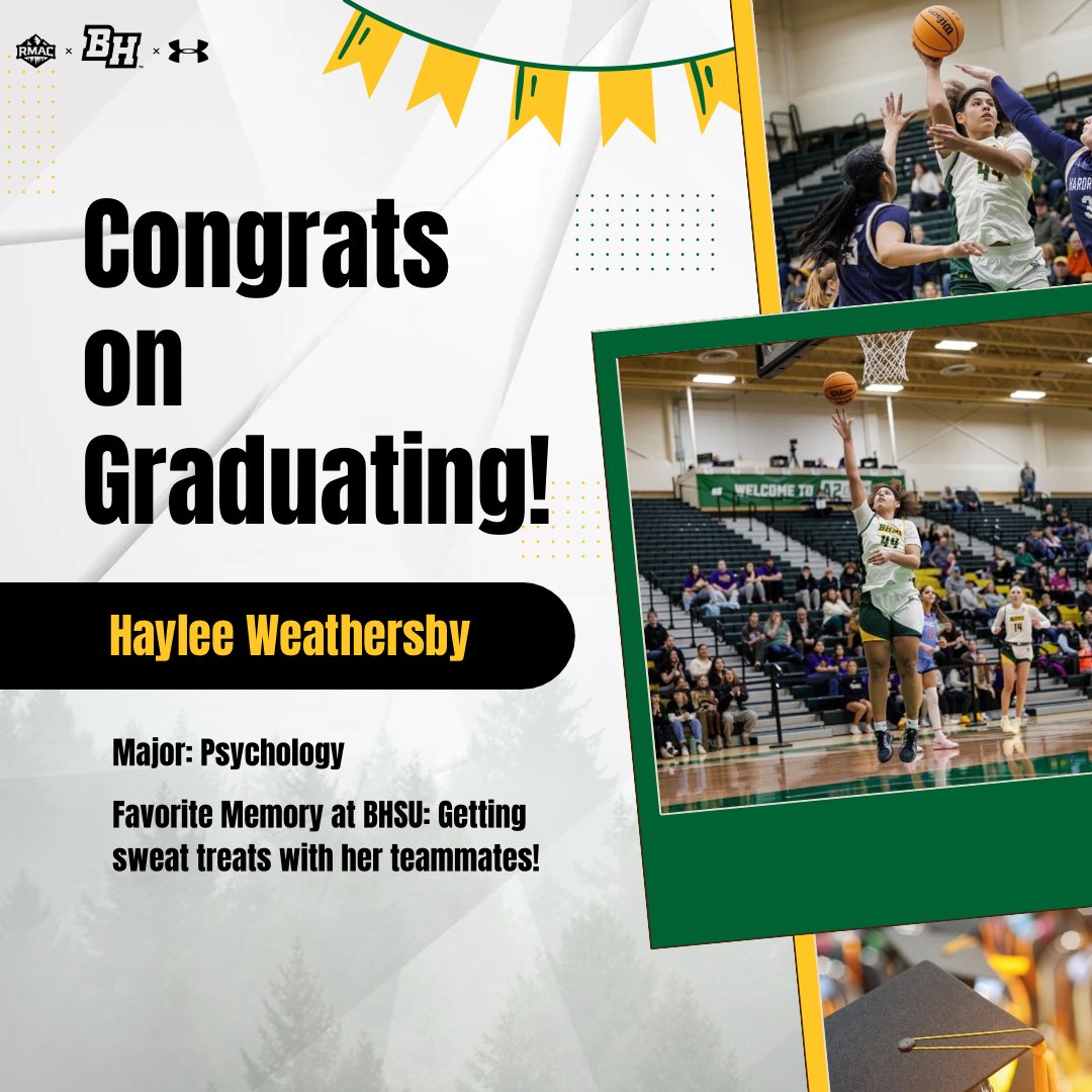 🐝🎓 𝓗𝓪𝔂𝓵𝓮𝓮 𝓦𝓮𝓪𝓽𝓱𝓮𝓻𝓼𝓫𝔂🎓🐝

Congratulations Haylee! We can’t wait to see what you accomplish in your next chapter!! 
#SwarmAsOne