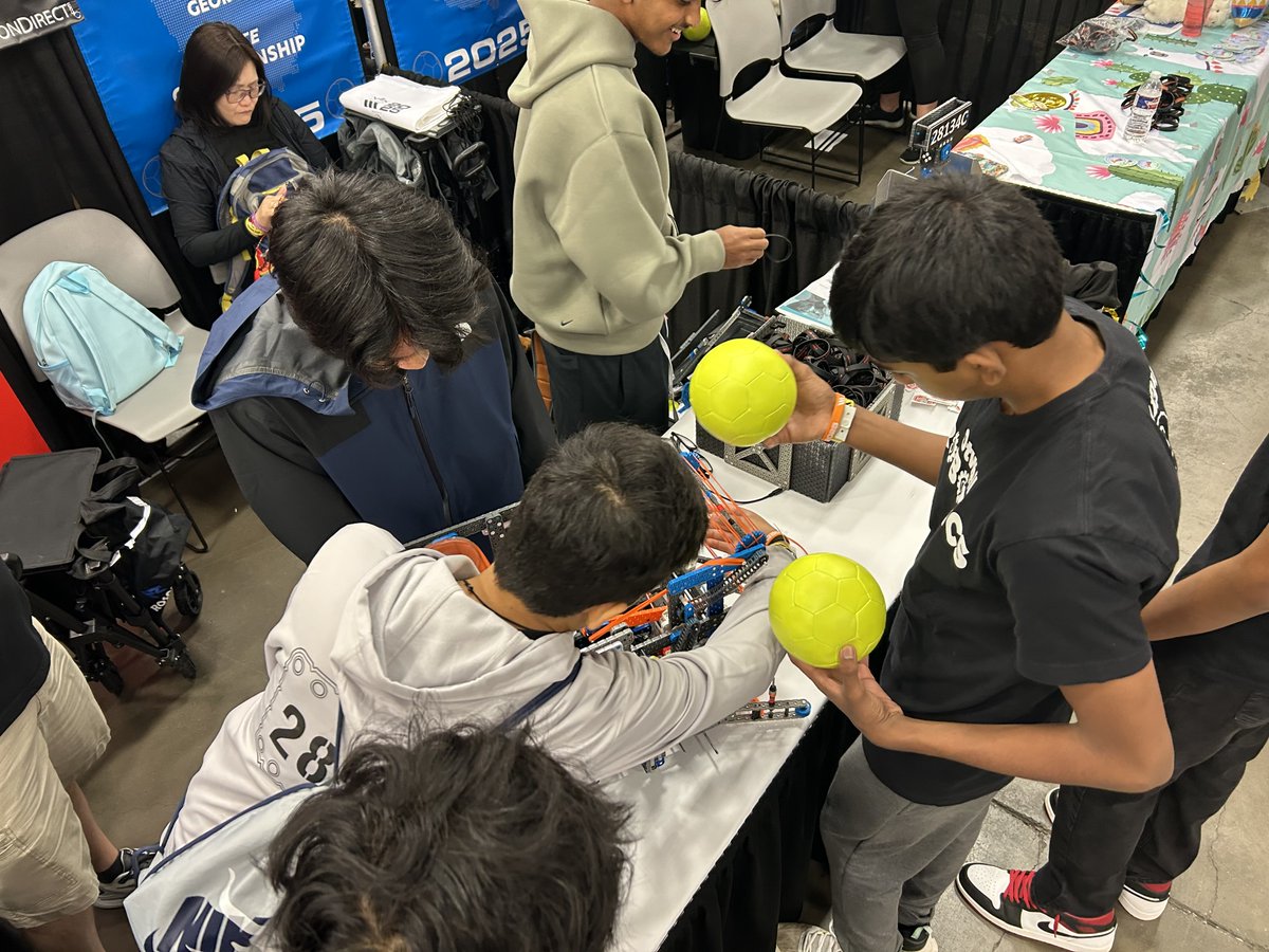 Our Robotics Team arrived in Texas for the World Championships!  Good luck in the first qualifying match today.