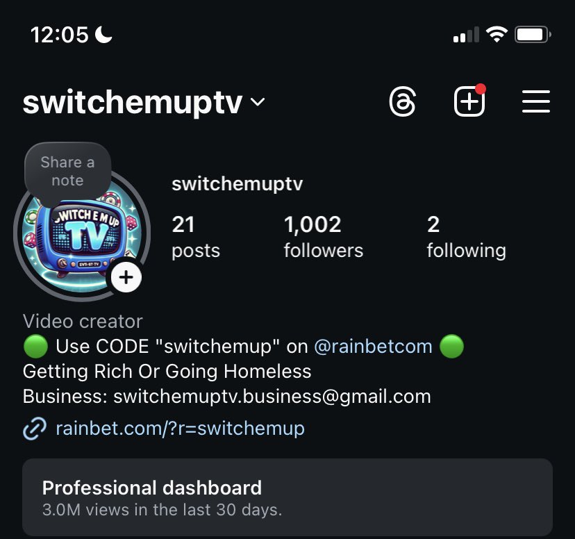 Hit 1k followers. first of many