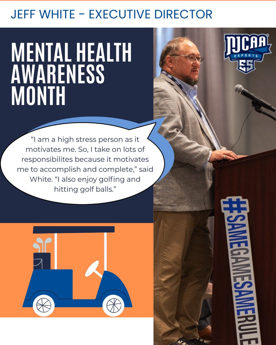 We are still celebrating Mental Health Awareness Month! 💭 

Here’s how Jeff takes time for himself and prioritizes mental clarity.

#NJCAAE #officialNJCAAE #esports #college #mentalhealth