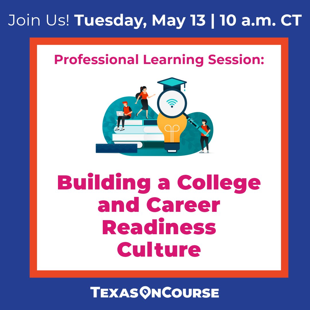 Join us tomorrow! We'll discuss techniques on collaborating with colleagues, families, and communities across your campus and district to exercise a holistic approach for preparing students for life after high school.🙌 Register now: hubs.la/Q03m4QP80