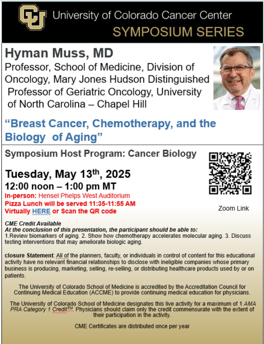Enrique Soto (@enriquesoto8) on Twitter photo An honor to have Hyman Muss as a visiting professor at <a href="/CUAnschutz/">CU Anschutz Medical Campus</a>!!
Do not miss his talk tomorrow as part of the <a href="/CUCancerCenter/">CU Cancer Center</a> Speaker Series Symposium. #gerionc #bcsm An honor to have Hyman Muss as a visiting professor at <a href="/CUAnschutz/">CU Anschutz Medical Campus</a>!!
Do not miss his talk tomorrow as part of the <a href="/CUCancerCenter/">CU Cancer Center</a> Speaker Series Symposium. #gerionc #bcsm
