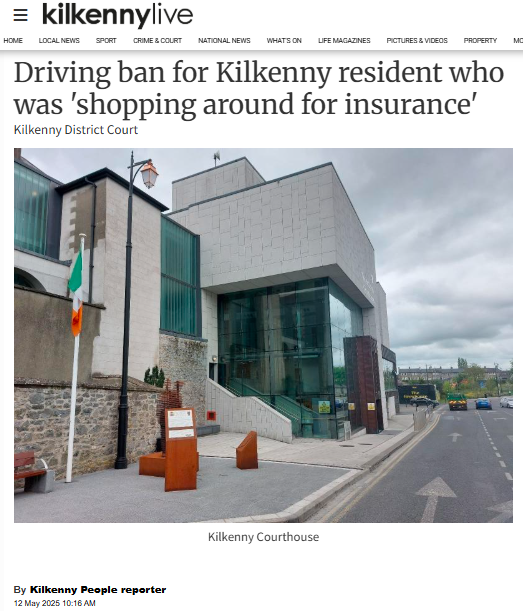 🚨"Kilkenny resident" 🙄UGANDAN Woman receives driving ban for driving without insurance again

Vichy Achiro (36) who is a mother of five with a sixth child due and has six priors including one for driving without insurance was fined €250 and banned from driving for two years.