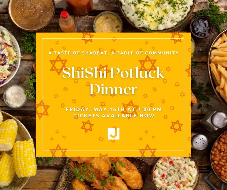 ✡️ In the spirit of Jewish Heritage Month ✡️

Join us for ShiShi Potluck Dinner, an evening of shared dishes and stories.

Bring your favorite dish to share and enjoy warm conversations, good vibes, and meaningful connections around the table.

🎟️Tickets: l8r.it/FW20