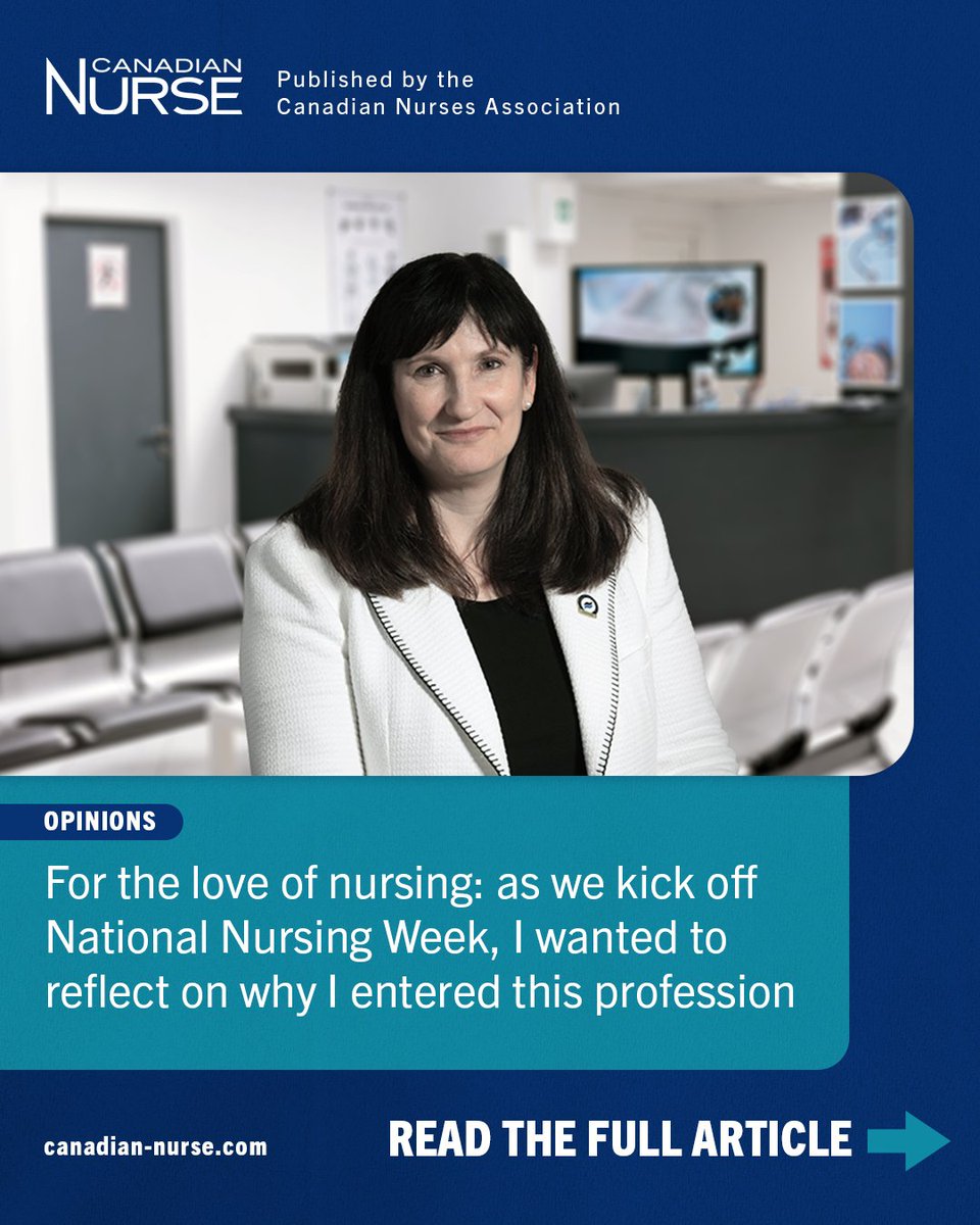 As we celebrate National Nursing Week, this reflection from CNA president Kimberly LeBlanc is a reminder of the joy, meaning, and power nurses bring to health care. A perfect read to kick off #NationalNursingWeek

Link: bit.ly/3H6wUgs

#CNA2025 #NurseLife #NursingMatters
