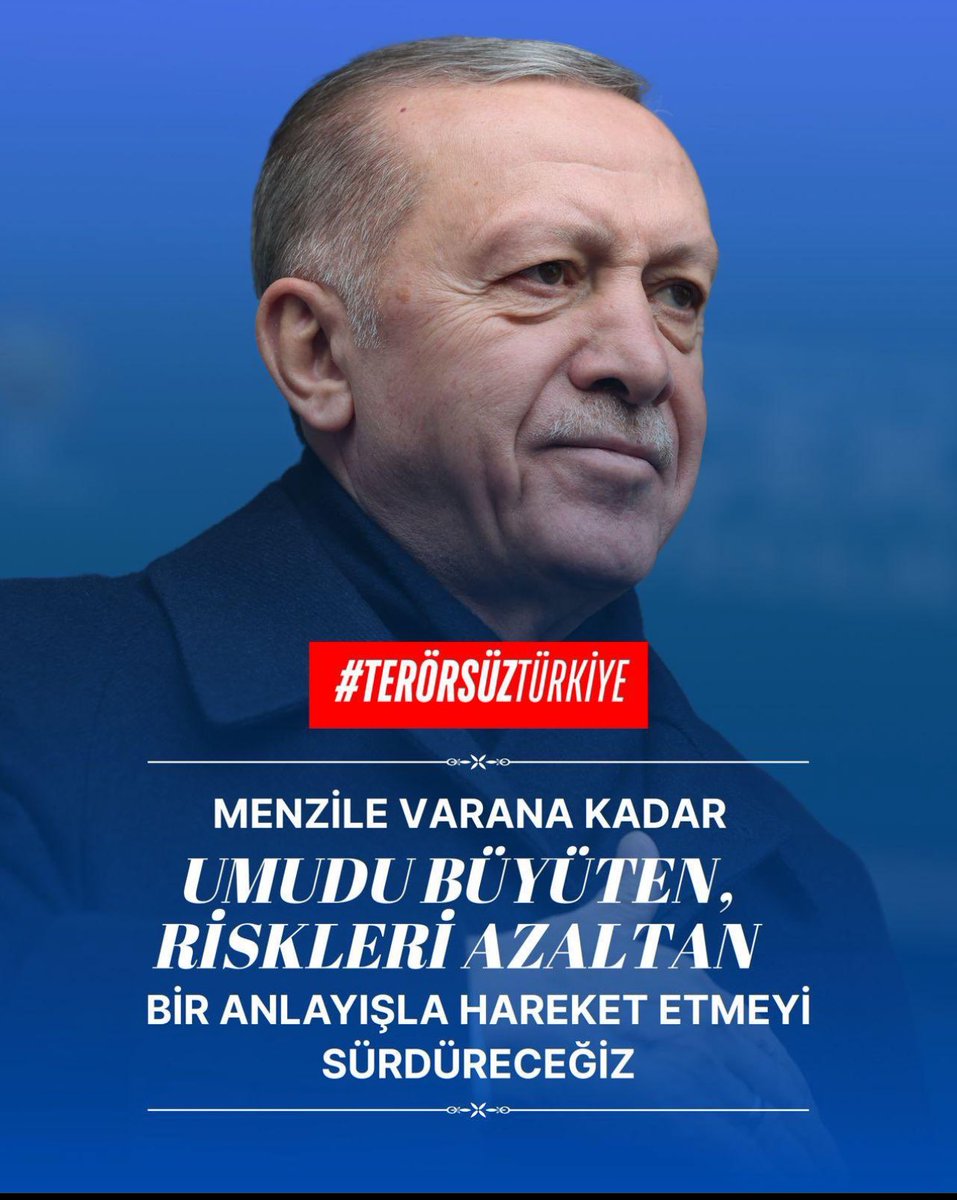 Terörsüz Türkiye’nin,
Türkiye Yüzyılı’nın mimarı <a href="/RTErdogan/">Recep Tayyip Erdoğan</a> 🇹🇷 <a href="/goktsibrahim/">İbrahim Göktaş</a>