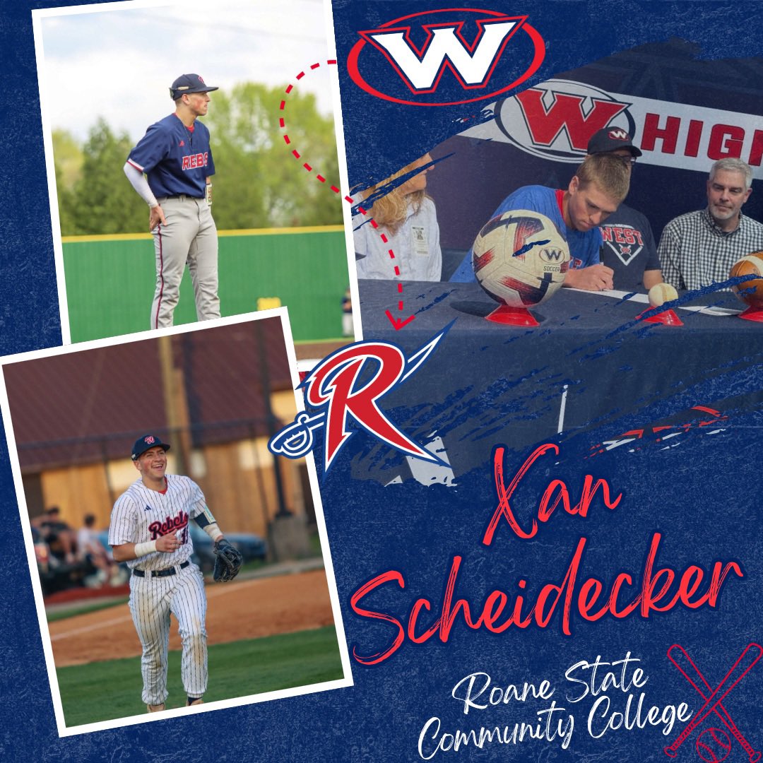 Congratulations to Xan Scheidecker on his decision to sign with Roane State Community College! #OneWest
